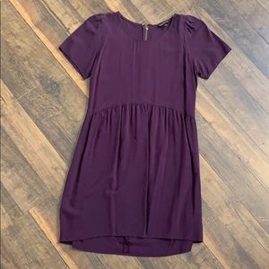 Purple express short sleeve dress